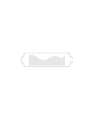 PLANTILLA STENCIL 40-WSR003 340x90mm LINEAS VERT.Plantillas decoración