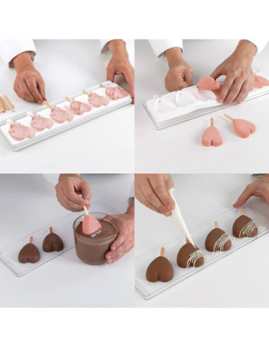 MOLDE STECCO FLEX GEL03M MINI HEART-IC (2pz)-2