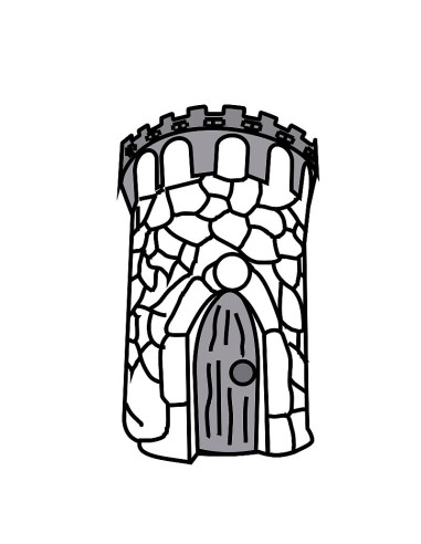 M. PVC TORREON d.140x190mm (2m)Castillos