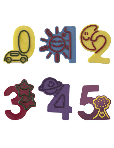 MOLDE NÚMEROS PEQUEÑOS 0-9 CHOCOFUNNYChocofunny