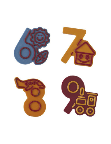 MOLDE NÚMEROS PEQUEÑOS 0-9 CHOCOFUNNYChocofunny