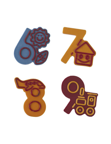 MOLDE NÚMEROS PEQUEÑOS 0-9 CHOCOFUNNYChocofunny