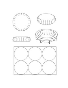 MOLDE KE013 PLISEE D180xh47mm 2