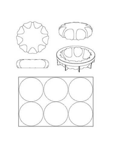 MOLDE KE014 PETAL D180xh47mm-1