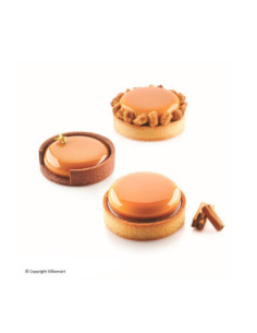 KIT TARTE RING ROUND D80 molde+ 6 rings