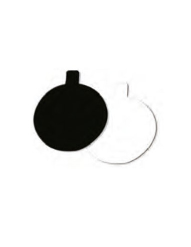 LENGÜETA D8 REDONDA NEGRO/BLANCO (200 UDS.)Lengüetas
