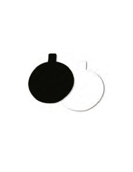 LENGÜETA D8 REDONDA NEGRO/BLANCO (200 UDS.)Lengüetas