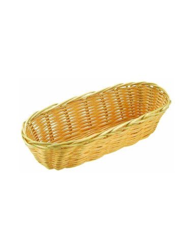 CESTA OVALADA LARGA 37.5x15x7 cm POLIPROPILENOCestos polipropileno
