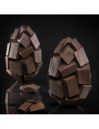 HUEVO CUBOS DECOSIL GUSCIOSilicona 3D Pascua
