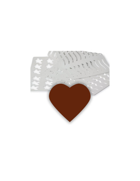 CHABLON 3 CORAZÓN 390x290x2mm 48 piezas 35x25mm