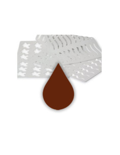 CHABLON 1 LÁGRIMA 390x290x2mm 60 piezas 35x25mm