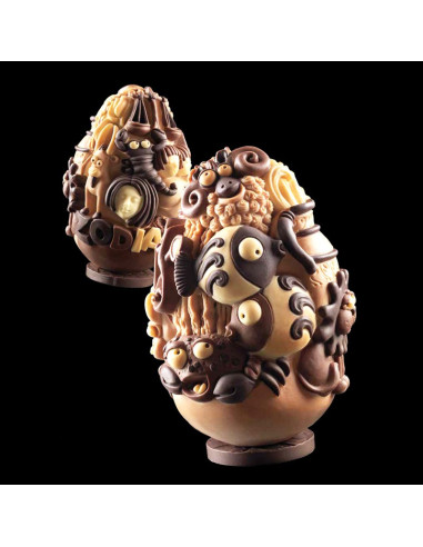 HUEVO ZODIACO 2p. DECOSILSilicona 3D Pascua