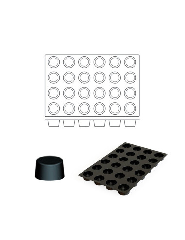 MOLDE FLEX SQ060 CILINDRO Silikomart 60x40