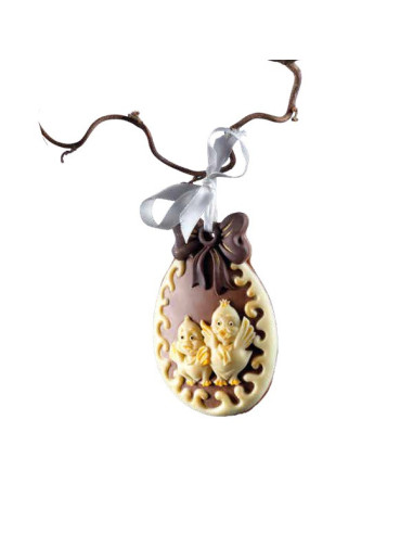 MEDALLÓN PASCUAL POLLITOS DECOSILSilicona 3D Pascua