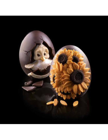 HUEVO GIRASOL MEDIO DECOSILSilicona 3D Pascua