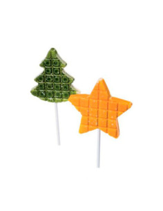 M. PVC PIRULETAS NAVIDAD 2 MOLDES - 70x76xh9mm 8c