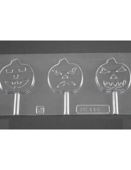 M. PVC PIRULETA CALABAZA HALLOWEN - 55x55xh8mm 3c-1