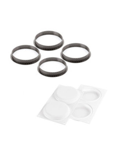 KIT TARTE RING ROUND 120 + 4 AROS - Ø120 140ml 4c 2