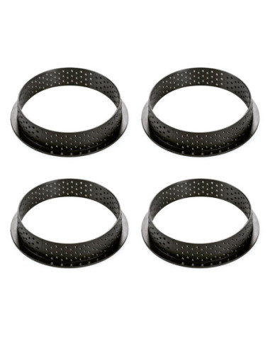 KIT TARTE RING ROUND 100 + 4 AROS - Ø100 80ml 4c-2
