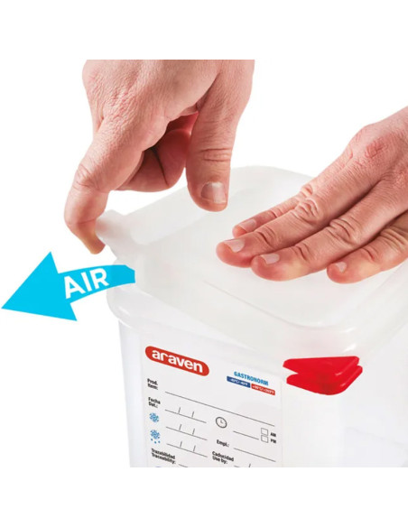 CONTENEDOR HERMÉTICO ARAVEN GN 1/3 H65 mm 2,5 L-2