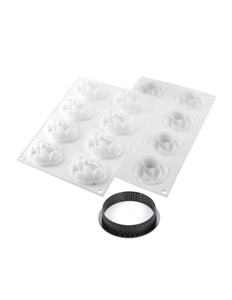 KIT TARTE RING COCOA 70 + 6 AROS - Ø70 36ml 8c-1