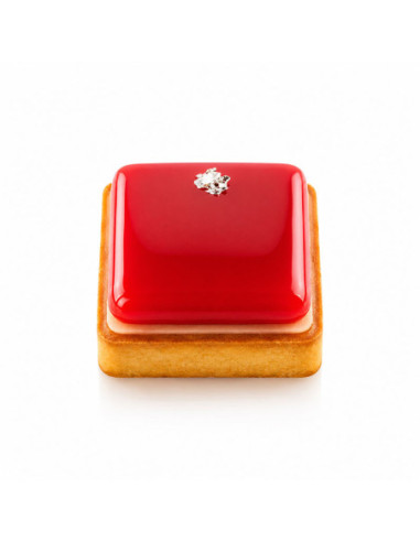 KIT TARTE RING SQUARE 80 + 6 AROS - 80mm 62ml 6c
