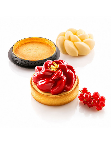 KIT TARTE RING FLEUR 80 + 6 AROS - Ø80 90ml 6c