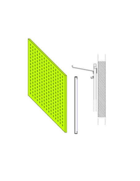 PANEL PERFORADO DE 70 cmRejas y Soportes