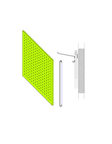 PANEL PERFORADO D100 cmRejas y Soportes