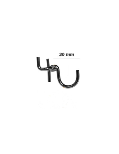 GANCHO INOX. CORTO prof. 30 mm CURVORejas y Soportes