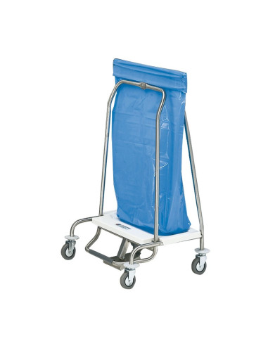 CARRO PORTA BOLSAS CON APERTURA A PEDALAccesorios Inox