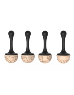 CHOCO STAMP D 4 SILICONE MOULD -  Ø31xh17mm 2
