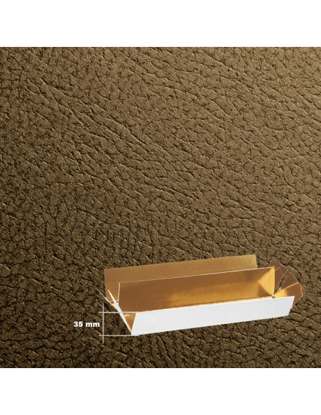 ESTUCHE 145x75x35 mm (i35) PIEL MARRON PK (10u)Cajas bombón