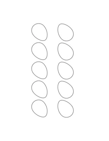 MOLDE PVC HUEVO LISO MEDIO h41xD28mm (10c)