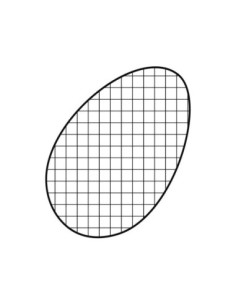 MOLDE PVC HUEVO BASE CUADRÍCULA 355mm 1p