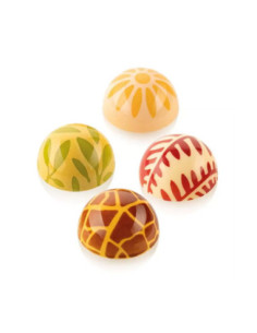 CHOCO STAMP D 4 SILICONE MOULD -  Ø31xh17mm