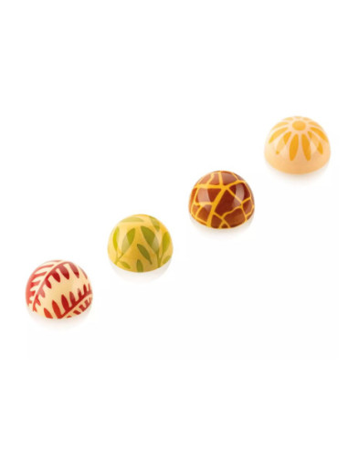 CHOCO STAMP D 4 SILICONE MOULD -  Ø31xh17mm-2