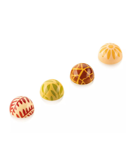 CHOCO STAMP D 4 SILICONE MOULD -  Ø31xh17mm-2