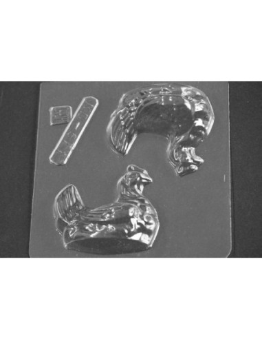 MOLDE PVC GALLINA PONEDORA 3D 60x45mm (MD)
