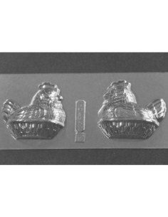 MOLDE PVC GALLINA PONEDORA 3D 65x80x40mm CESTO MD