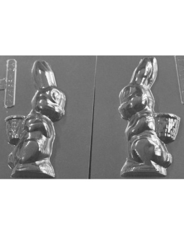 MOLDE PVC CONEJO CESTA 3D 130x65x40mm (MD)