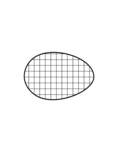 MOLDE PVC HUEVO BASE CUADRÍCULA 185mm 1p