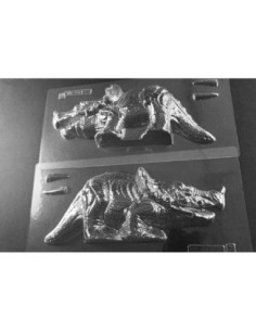 MOLDE PVC DINO TRICERATOPS 3D 280x110x90mm