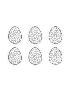 MOLDE PVC HUEVO GRABADO H50 6ud