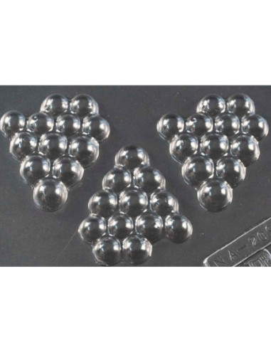 MOLDE PVC UVAS 62x55x10mm (3c)