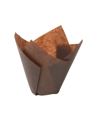 MOLDE 72/42 D50 MARRÓN TULICUP CAJA (2160 ud)Tulipas