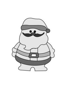 MOLDE PVC SANTA CLAUS (1m)