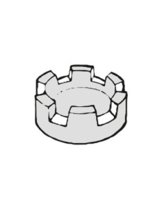 M. PVC ALMENA D75x25 REDONDA GR. (2i)