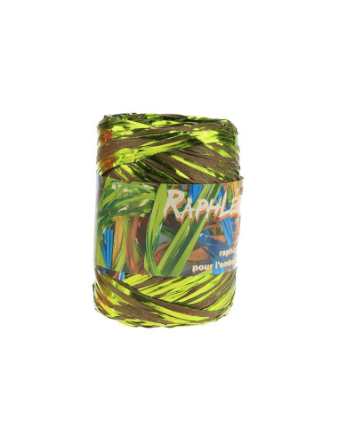 C. RAPHLENEMETAL BIC. 12.5mm cM09ANIS/CHOC (100mt)Cinta Rafia Sinté...