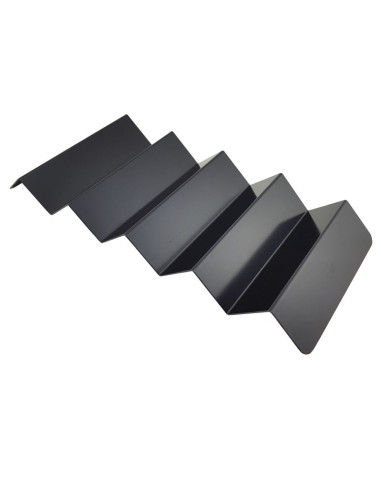 ZIG ZAG EXPOSITOR NEGRO MATE H4/5 e1.2 37 x17x3,5Anodizadas
